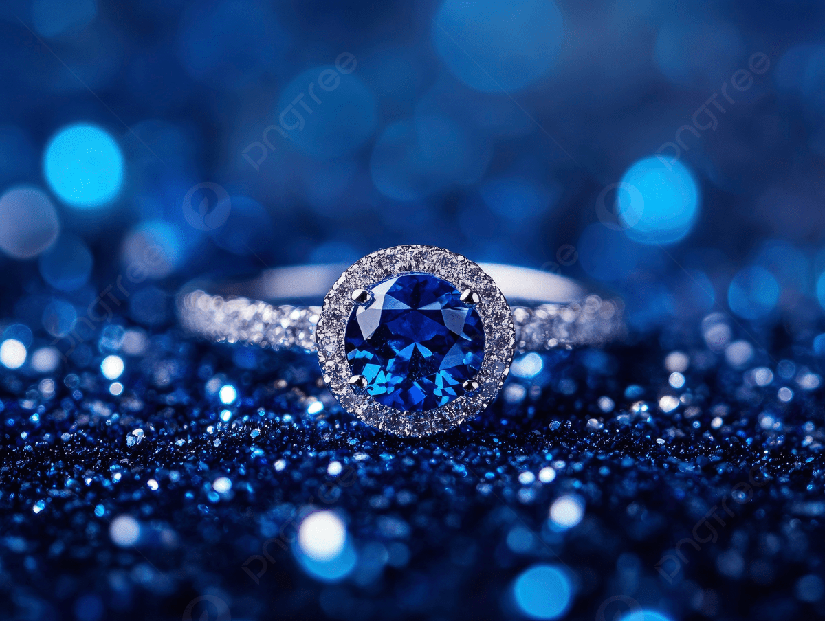 Luxury Blue Diamond Ring